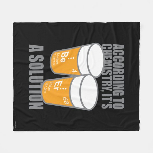 BIER FLEECEDECKE (Vorderseite (Horizontal))