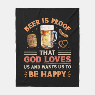 Bier Fleecedecke