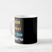 Bier Fleisch Vater Bbq Männer Kaffeetasse (Vorderseite Links)