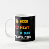 Bier Fleisch Vater Bbq Männer Kaffeetasse (Links)