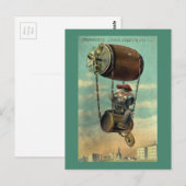 Bier-Flug über Milwaukee Postkarte (Vorne/Hinten)