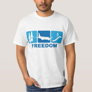 Bier + Flugzeug + Dia = Freiheit T-Shirt