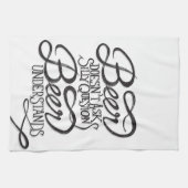 Bier fragt nicht alberne Fragen-Küchen-Tücher Handtuch (Horizontal)