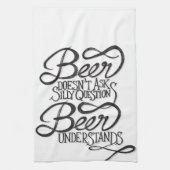 Bier fragt nicht alberne Fragen-Küchen-Tücher Handtuch (Vertikal)