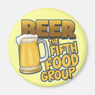 Bier: Fünfte Lebensmittelgruppe - T - Shirt und G Magnet