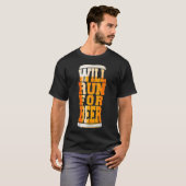 Bier Funny Craft Bier Runner T-Shirt (Vorne ganz)