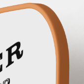 Bier Funny Sprichwort Bier in der Hand Name Person Pickleball Schläger (Linke Seite)