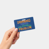 Bier Funny Zitat: Dringende Lösungen Trinkproblem Ausweis (Handheld)