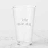 BIER... FÜR DIE NERVEN! GLAS (Rückseite)