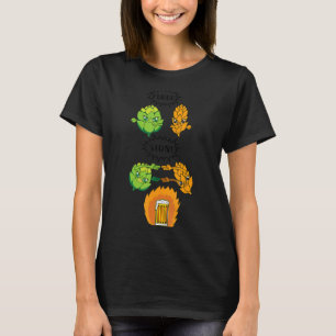 Bier Fusion Hopfen und Malt Fusion Herren Bier Dri T-Shirt