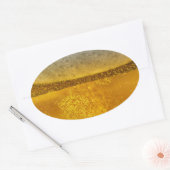 Bier Galaxy a Celestie Quenching Foam Ovaler Aufkleber (Umschlag)