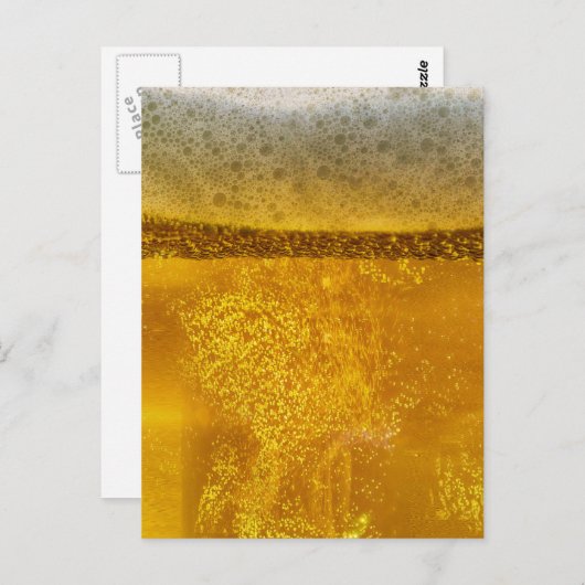 Bier Galaxy a Celestie Quenching Foam Postkarte (Vorne/Hinten)