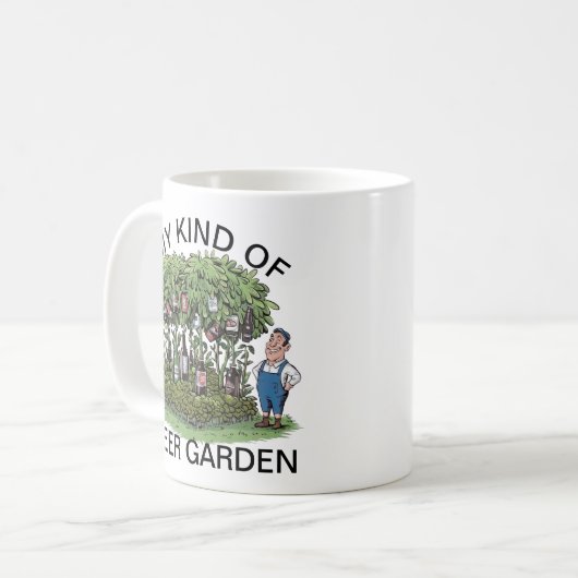 Bier Garden Kaffeetasse (Vorderseite Links)