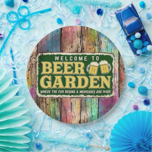 Bier Garden Pappteller (Party)