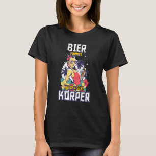 Bier geformt diese schöne Body Beer Drinker Malle T-Shirt