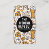 Bier | Gerste Weizen und Hopps Visitenkarte (Vorderseite)