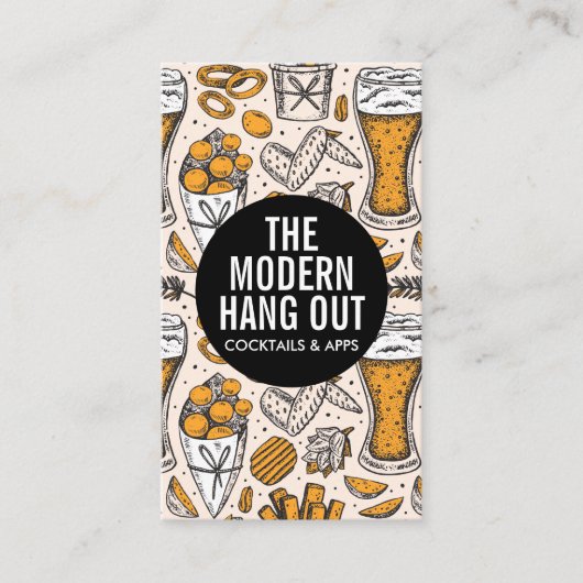 Bier | Gerste Weizen und Hopps Visitenkarte (Vorderseite)