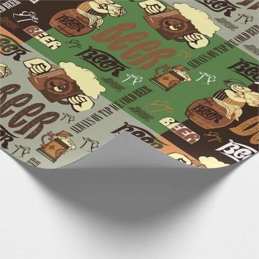 Bier Geschenkpapier (Ecke)
