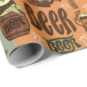 Bier Geschenkpapier (Rolleneckpunkt)