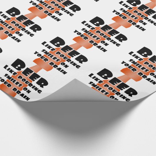 Bier Geschenkpapier (Ecke)