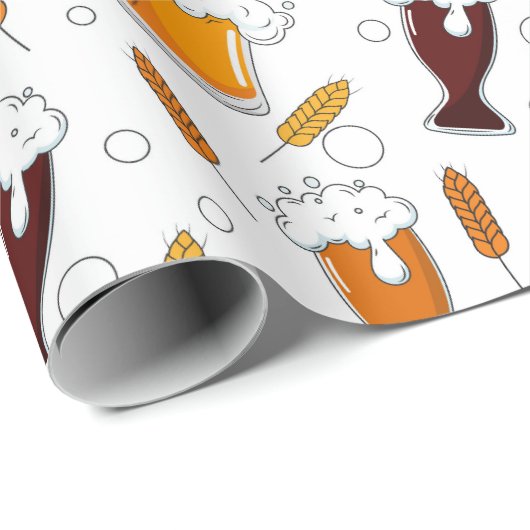 Bier Geschenkpapier (Rolleneckpunkt)