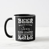 Bier Gesunde Trinken Alkohol Anecdotes Kale Spaß Tasse (Links)