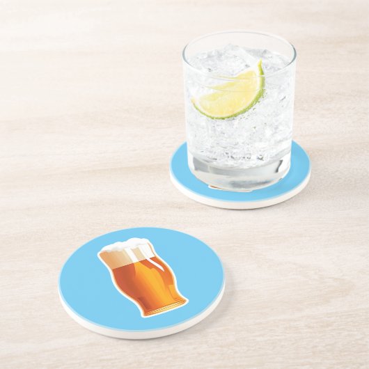 Bier Getränkeuntersetzer (Seite)