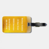 BIER-Gewohnheits-Gepäckanhänger Gepäckanhänger (Rückseite horizontal)