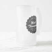 Bier-glänzender Vater Mattglas Bierglas (VorderseiteRechts)