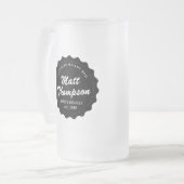 Bier-glänzender Vater Mattglas Bierglas (Vorderseite Links)