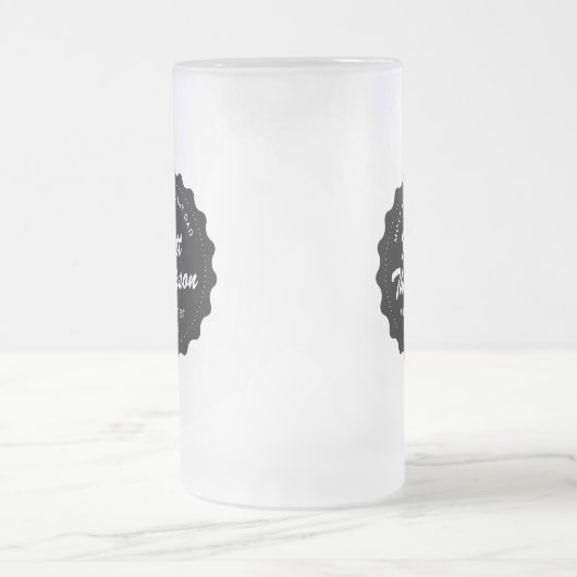 Bier-glänzender Vater Mattglas Bierglas (Mittel)