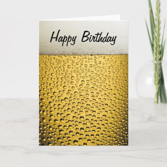 Bier Glas Alles Gute Zum Geburtstag Karte Zazzle De