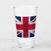 Bier-Glas "Behalt Ruhe und wasche deine Hände" Glas (Vorderseite)