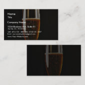 Bier-Glas-Blasen Visitenkarte (Vorne/Hinten)