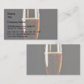 Bier-Glas-Blasen Visitenkarte (Vorne/Hinten)