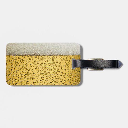 Bier-Glas Gepäckanhänger (Rückseite horizontal)