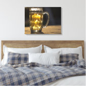 Bier-Glas-Getränk nah, Indien Leinwanddruck (Insitu (Schlafzimmer))