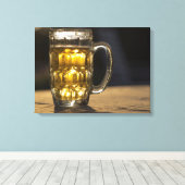 Bier-Glas-Getränk nah, Indien Leinwanddruck (Insitu (Holzboden))