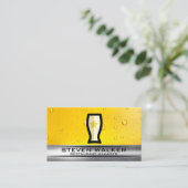 Bier-Glas-Logo | Froth | Brauerei Visitenkarte (Stehend Vorderseite)