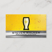 Bier-Glas-Logo | Froth | Brauerei Visitenkarte (Vorderseite)