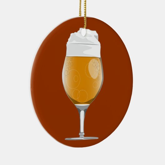 Bier-Glas-Ornament Keramikornament (Rechts)