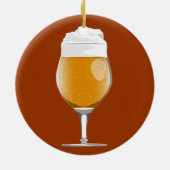 Bier-Glas-Ornament Keramikornament (Hinten)