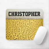 Bier-Glas personifizieren Mousepad (Mit Mouse)