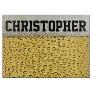 Bier-Glas personifizieren Schneidebrett