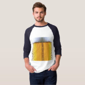 Bier-Glas, Schaumbier T-Shirt (Vorne ganz)