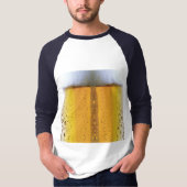 Bier-Glas, Schaumbier T-Shirt (Vorderseite)