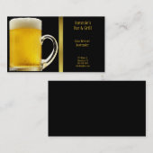 Bier-Glas-Visitenkarte Visitenkarte (Vorne/Hinten)