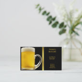 Bier-Glas-Visitenkarte Visitenkarte (Stehend Vorderseite)