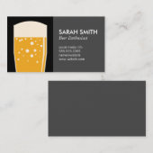 Bier Glass | Brauerei Visitenkarte (Vorne/Hinten)