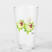 Bier Glass : Das Glück des Schmetterlings Glas (Rückseite)